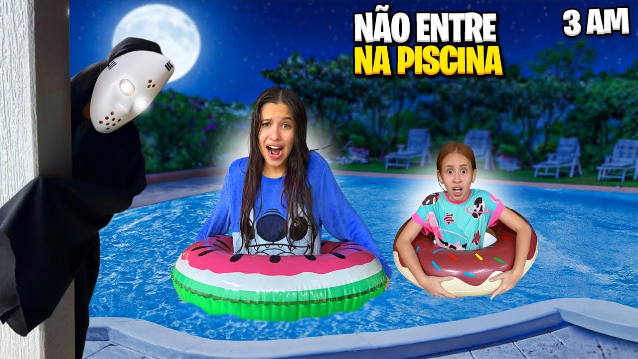 NUNCA ENTRE NA PISCINA AS 3:00 DA MANHÃ! ( Susu e família) 