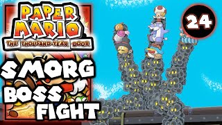 Defeat Smorg (SMOOO-OOORG!) Train Boss Fight Battle - Paper Mario The Thousand Year Door - Part 24