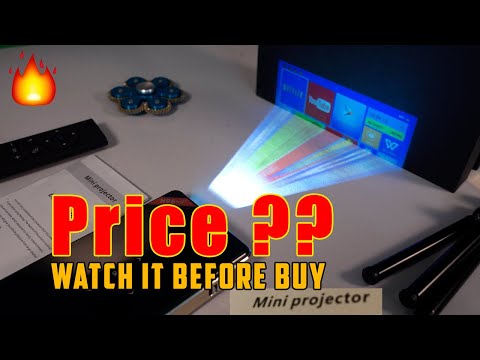 WATCH IT BEFORE BUY - Mini DLP 4K Pocket Projector with Android    PRICE  