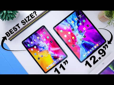 Why I Chose The 11-inch Over the 12 9-inch iPad Pro  2020 iPad Pro Size Comparison 