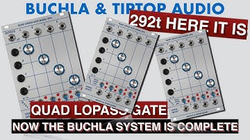 Buchla & Tiptop Audio First patch with the Quad Lopass Gate Model 292t  Tutorial /Patch from scratch