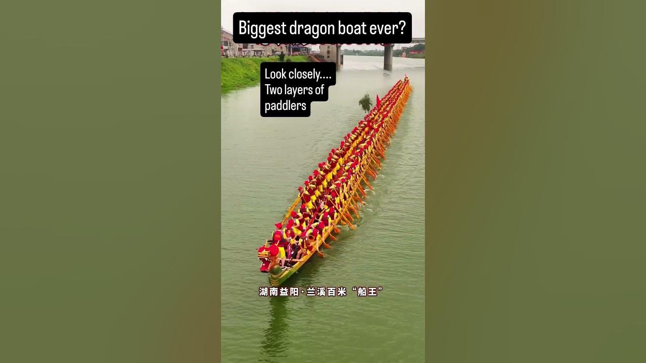 You'll never see a dragon boat this big! 🤯