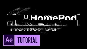 After Effects: HomePod-like animaiton | Audio React + Glitch Effect