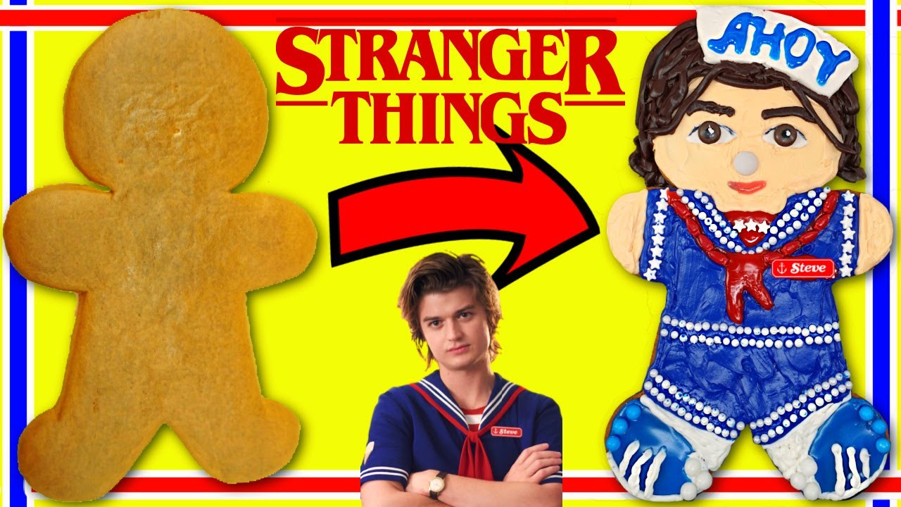 Stranger Things Steve Harrington Gingerbread Man Cookie Decoration DIY ...