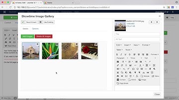 Showtime Image Gallery for Joomla - Editor Previews