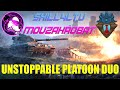 Legendary collaboration skill4ltu and mouzakrobat in epic platoon battles  world of tanks