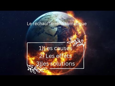 مشروع اللغة الفرنسية لسنة اولى ثانوي جذع مشترك علوم و تيكنولوجيا Le Réchauffement Climatique