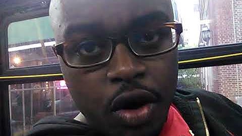 Me and my close friend Anthony Flores riding the M101 Nova bus on our way to Harlem