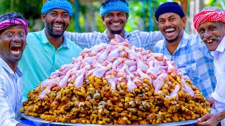 Ginger Chicken | 500 Chicken Legs With Ginger | Traditional Ginger Chicken Recipe Cooking In Village