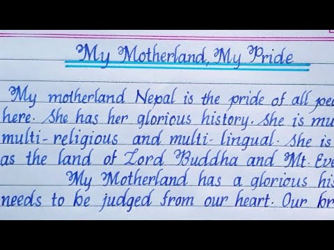 Video: How To Write An Essay About The Motherland