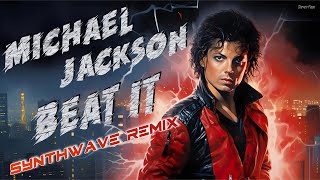 Michael Jackson - Beat It (Dj Steven Papo Synthwave Vocal Remix 2023) Ai Art 3D 🔥⚡️
