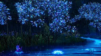 RAINY ENCHANTED FOREST AMBIENCE: Soft Rain Sounds, Night Nature Ambient Sounds