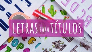 6 TIPOS DE LETRAS PARA DECORAR APUNTES, CUADERNOS O CARTELES  CÓMO HACER LETRAS BONITAS Y FÁCILES