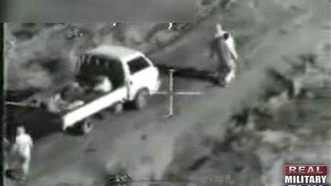 GRAPHIC FIREFIGHT - Apache Helicopter Spots Insurgents in Iraq