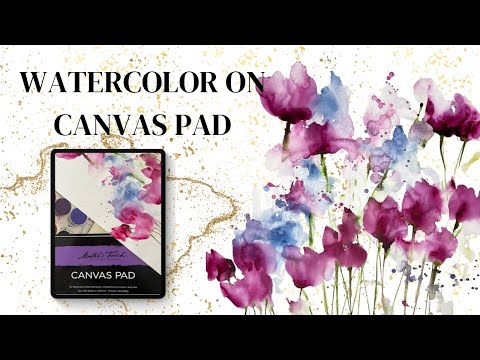 Painting On Watercolor Canvas – Landscape Demo 