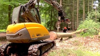 Mecalac 6MCR tree grubbing and estate garden maintenance