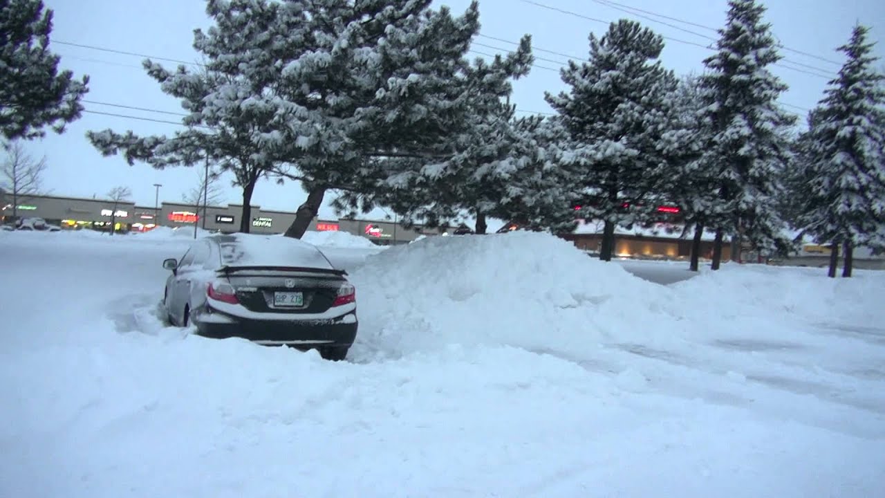 Winter Storm Kitchener Waterloo Ontario 2013 YouTube