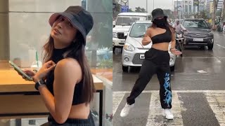 Instagram Reelers Dancing on Road For Views! (PLZ STOP) | Indore Girl Dancing | @Thugesh