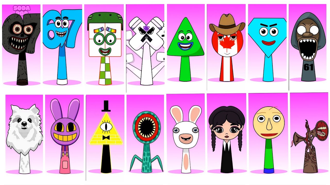 Incredibox Sprunki OC Phases 4 Compilation Sixseven vsTriangle vs Diamond vs Gabe the dog