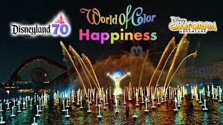 World of Color Happiness! Full Show 4K DIsneyland 2025 09 22