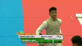 Fencing 🤺 Men's Foil Semi FINALS, Khelo India Youth Games 2023