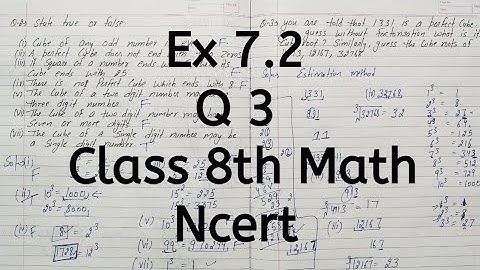 Ex 7.2, Q 3, Chapter 7, Cubes and Cube Roots, Class 8 Math
