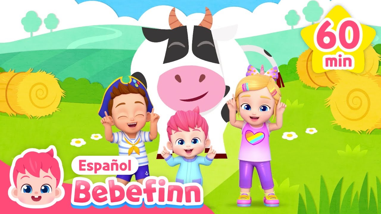 Especial de los Animales🐮🐷😼 | La Vaca Lola y más | Canciones Infantiles | Bebefinn en español