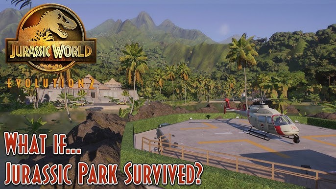 Welcome to Jurassic Park Nicoya! I made this map of my first major sandbox  park in JWEvo 2. (Screenshot album in comments.) : r/jurassicworldevo