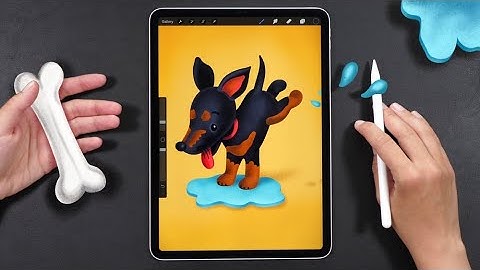 Drawing a Dog Procreate Tutorial