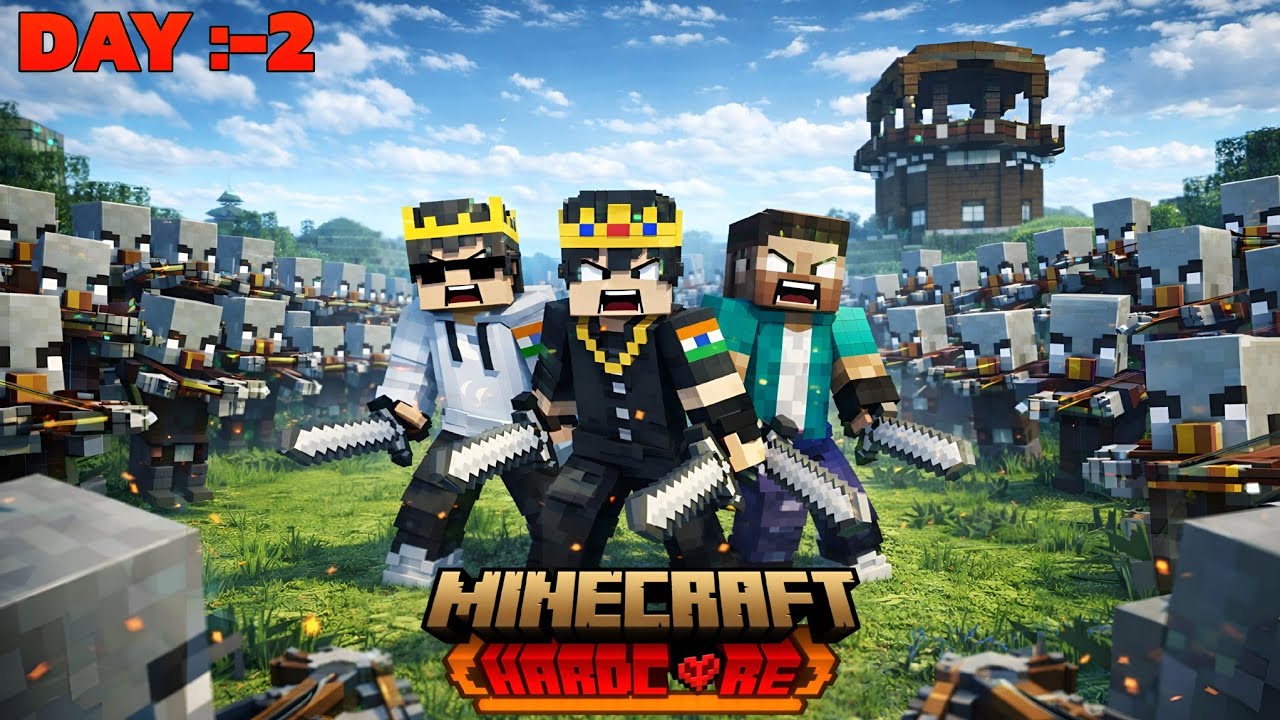 Minecraft Hardcore Day 2 | We Are Raiding a Pillager Outpost! - YouTube