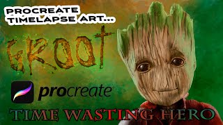 Baby Groot Art on Procreate