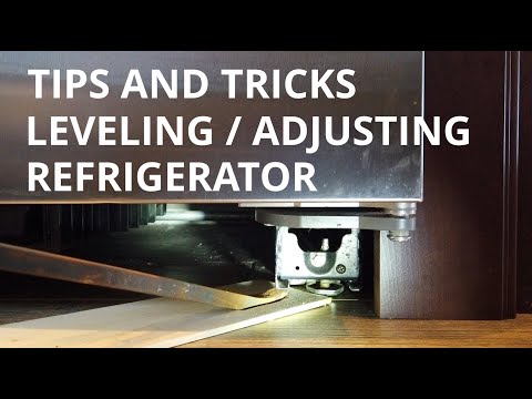 Tips and Tricks - How to Level / Adjust refrigerator height [SUPER EASY]