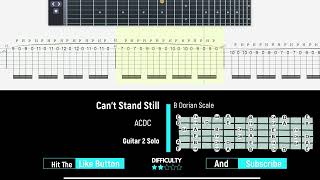 Download Lagu AC/DC - Can't Stand Still - Guitar 2 Solo - Guitartabs23 MP3