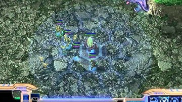 Starcraft 2 - Custom Race Neo Zerg tech demo 62