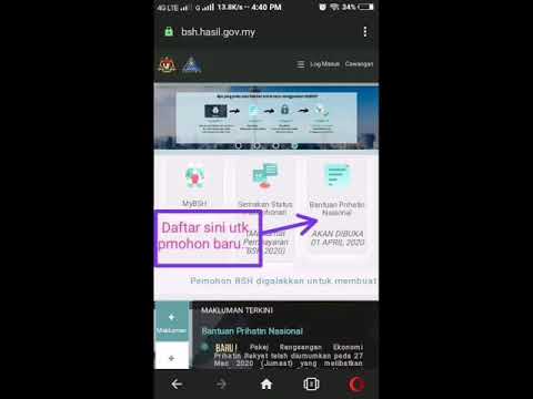 Cara daftar BPN dan BSH yang Betul 2020, yang bermula 1 april #bsh #bpn