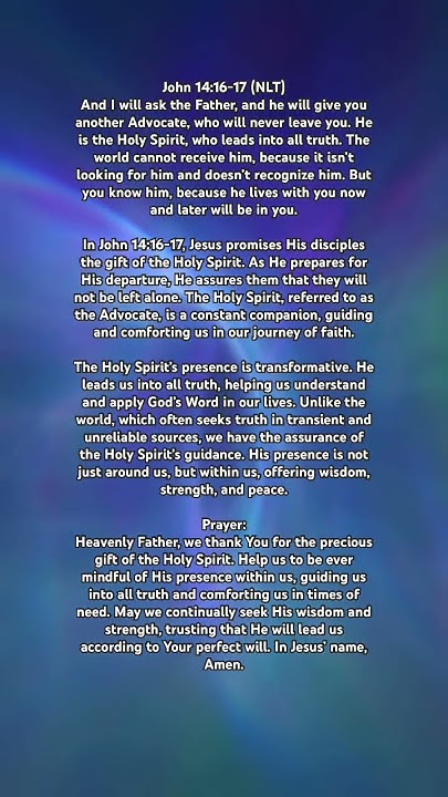 the-gift-of-the-holy-spirit-exploring-john-14-16-17-youtube