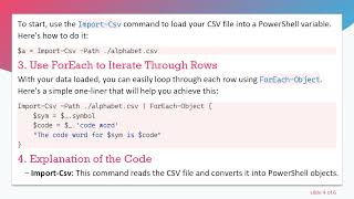 How to Iterate Through Each Row of CSV Data Using ForEach in PowerShell