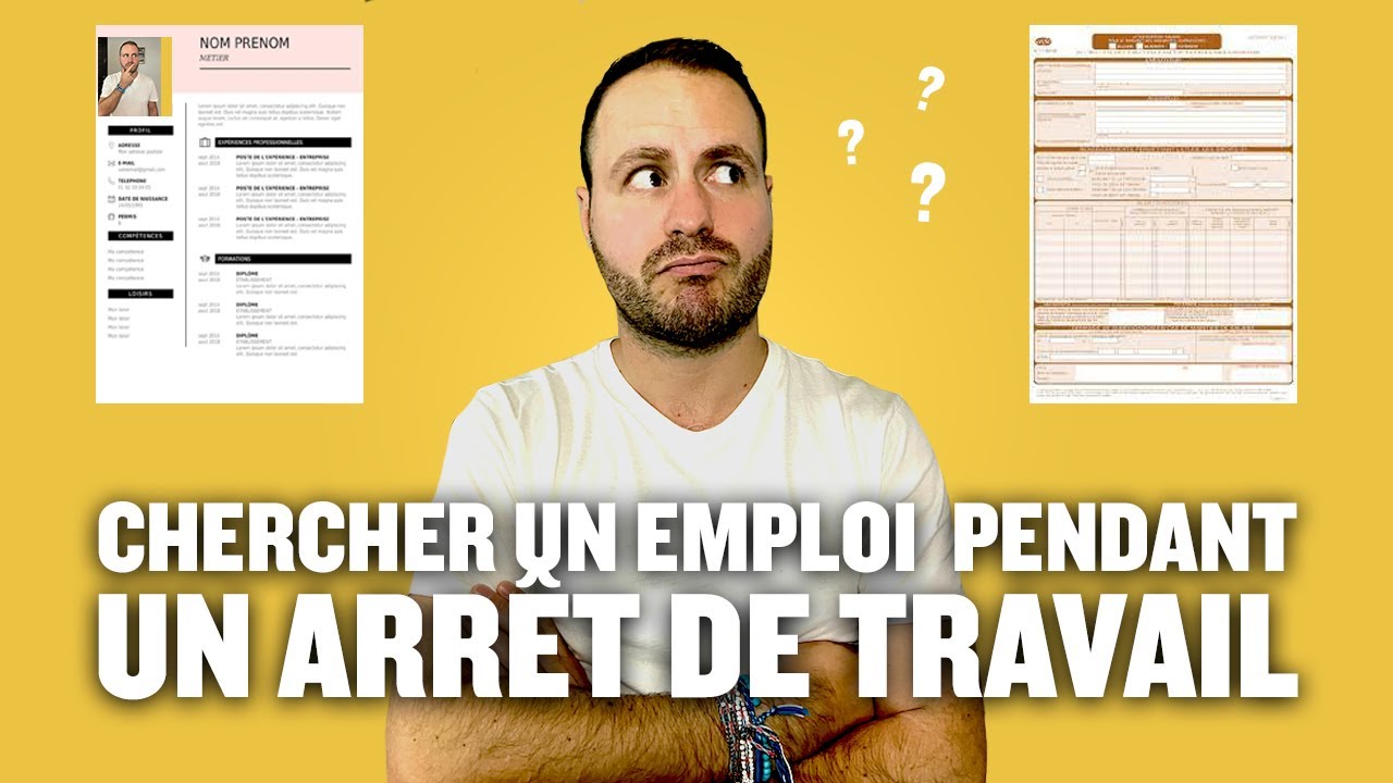 Comment chercher un emploi pendant un arrêt de travail ? (conseils