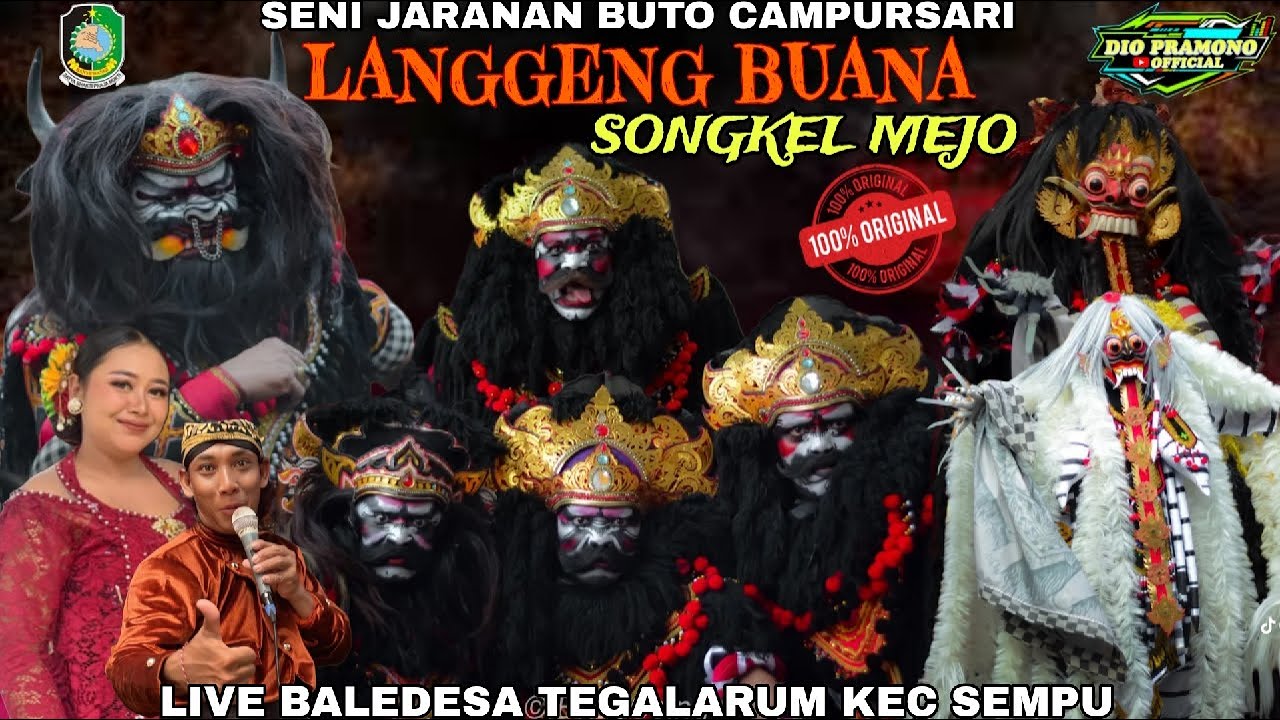 LIVE 🇲🇨 SENI JARANAN BUTO LANGGENG BUANA SONGKEL MEJO DI BALEDESA TEGALARUM KEC SEMPU