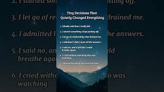 Tiny Decisions That Quietly Changed Everything