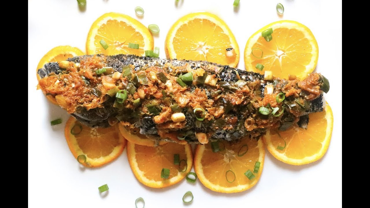 RECIPE Whole Black Sea Bass with Orange and Ginger YouTube