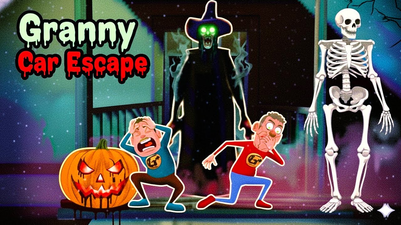 🎃Granny Halloween Update 🎃 - Car Escape || Guptaji Or Mishraji ||