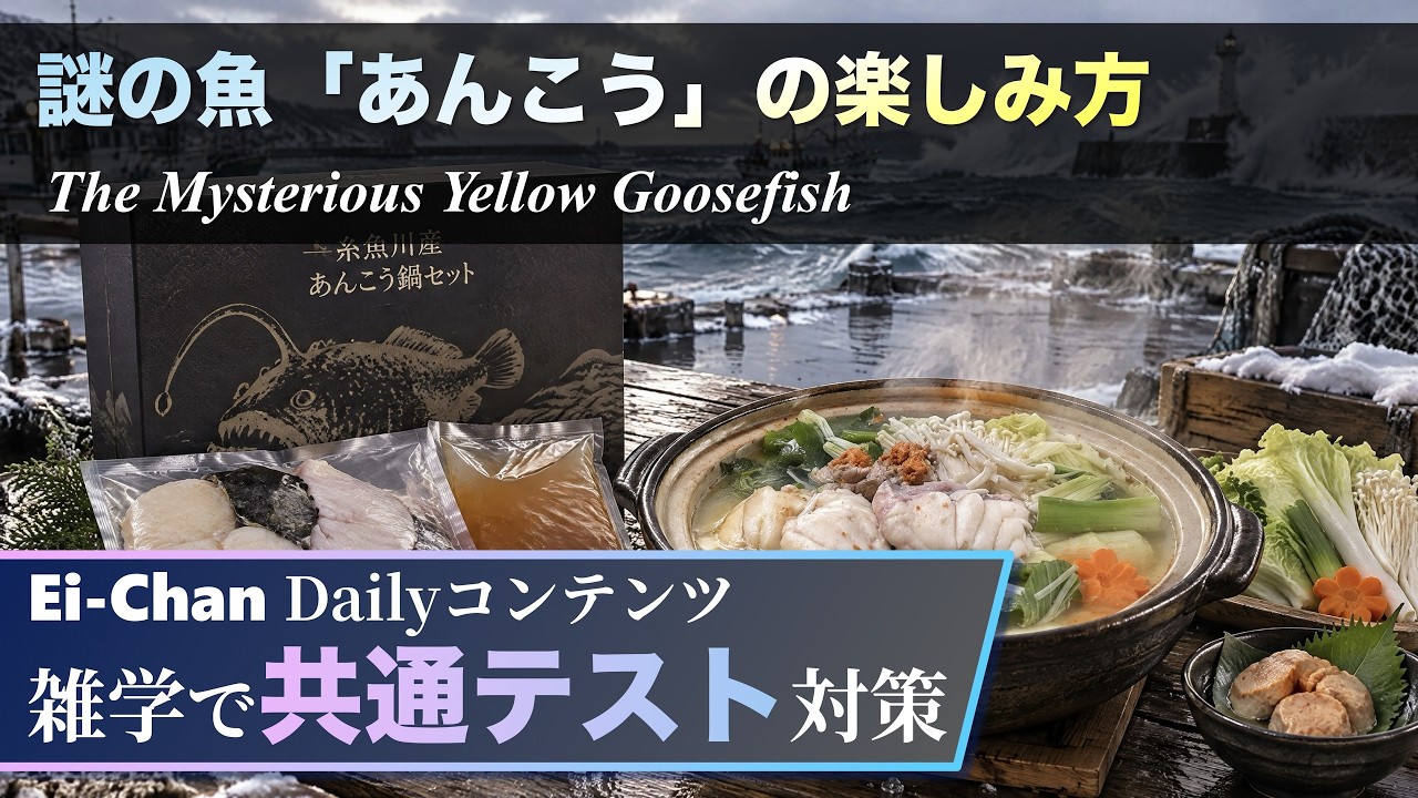 Daily 共通テスト】謎の魚「あんこう」の楽しみ方 - 気楽に聞き流す