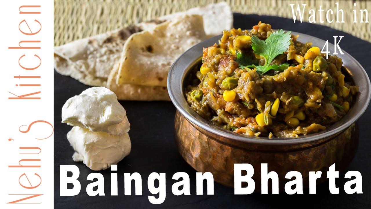 Punjabi style Baingan ka Bharta (Roasted mashed eggplant) with a special twist!