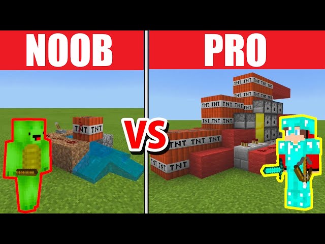 NOOB vs PRO: TNT CANNON!! class=
