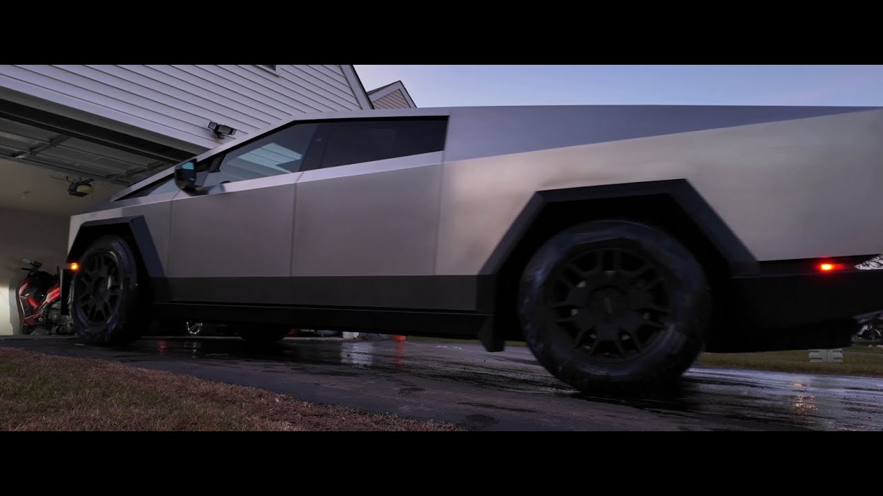 Washing the Cybertruck. Filmed with my new DJI Osmo Pocket 3 camera and a mic mini.
