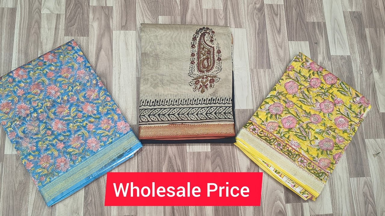 Maheshwari Silk Saree with Price🛍️Premium Quality🛍️Block Printed sarees Only Rs. 1950 Free Delivery 
