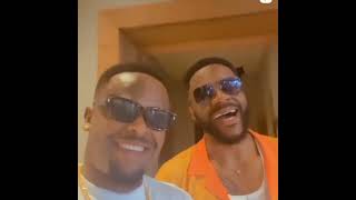 Zubby Michael chilling with Ebuka