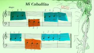Piano Bastien Basics Elemental Mi Caballito.