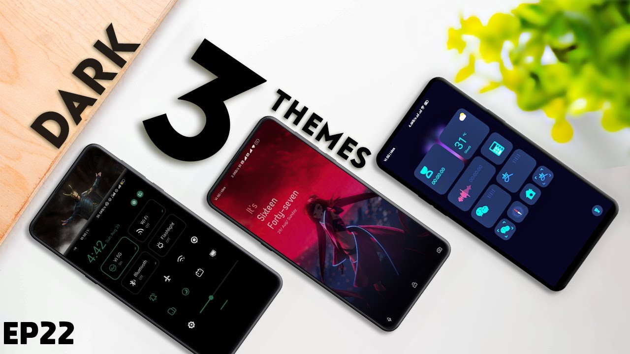 TOP 3 DARK Miui 12 VIP Themes MIUI DARK Theme Customization Control